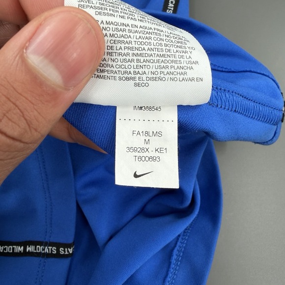 Kentucky Wildcats Womens M Blue NCAA Quarter Zip Pullover Running Dri-FIT Nike‎ - Picture 7 of 9